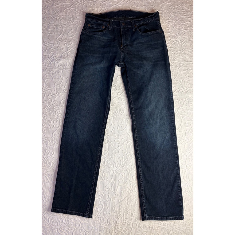 Levis 559 Relaxed Straight Men Jeans 32x32 Navarro Dark Wash Blue 00559-0457